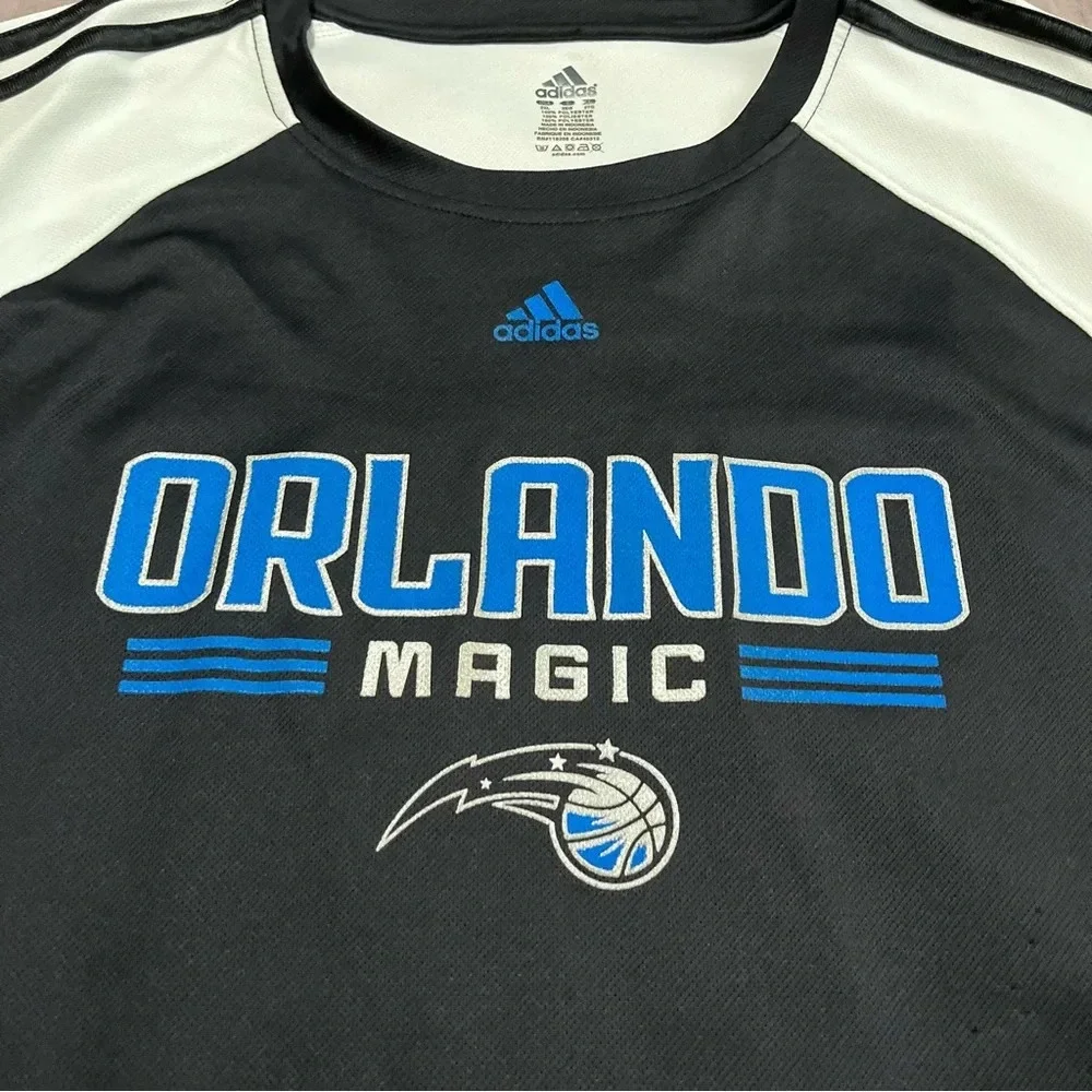 Adidas Orlando Magic Jersey material Tee Shirt Size XXL Basketball NBA Sportwear